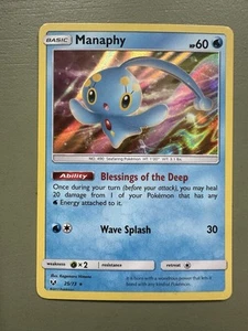 Pokémon Shining Legends Manaphy Holo 2017 #25/73 - Imagen 1 de 2
