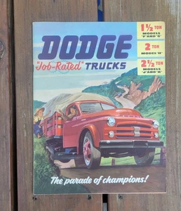 1952 Dodge Job Rated Trucks Brochure Advertising Car Automobile - Picture 1 of 5