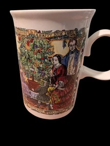 Vintage Dunoon Christmas Cheer Kaffeebecher Weihnachtsfeier Made in Scotland 1995 - Bild 1 von 11