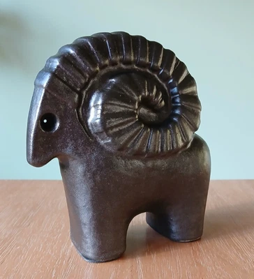 Global Views Ram Matt Bronze Finish Sculpture Home Accent Decor - Image 1 of 4