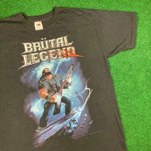 Vintage Brutal Legend Shirt Herren M schwarz 2009 Videospiel Jack Black Tenacious D - Bild 1 von 10