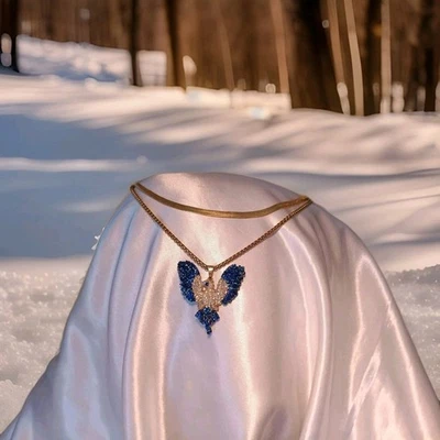 Colgante Fénix - Pájaro Dramático Doble Cara 💙✨🔥 Ahora Con Cadenas + Destino Foto 1 de 4