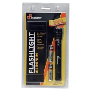 ABILITY ONE 6230-01-513-3305 Handheld Flashlight,Aluminum,Silver,60lm 10E715 - Picture 1 of 1