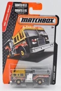 Matchbox Superfast Pierce Dash Fire Engine gold wheels. MBX 77/2016. long card - Picture 1 of 1