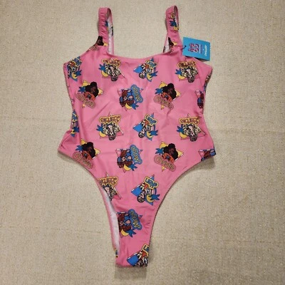 Cakeworthy Barbie California Dream Pink One Piece Swim Suit Bathing Suit 2XL NEW - Image 1 of 4