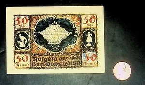 1921 Germany VOLKSTEDT 50  Phennig Banknote / Notgeld - Picture 1 of 2