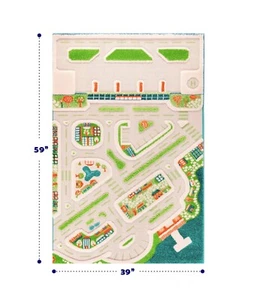 IVI 3D Play Carpets Mini City 59" L x 39" W Brand New! - Picture 1 of 5