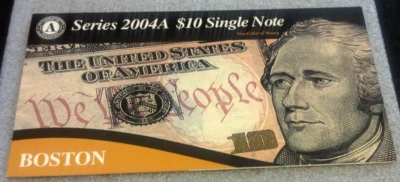 2004 $10 FRN LOW 3 DIGIT SERIAL #395 BOSTON (2929) - Image 1 of 2
