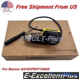 New in Box Photoelectric Sensor Switch 10-30VDC 450mm For Banner QS18VP6FF150Q5 - Picture 1 of 7