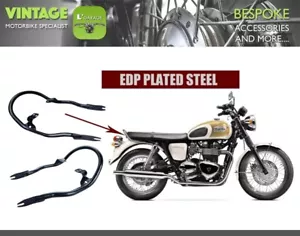 TRIUMPH BONEVILLE SE THRUXTON 2000-2016 REAR FENDER SEAT GRAB BAR RAIL RACK #1B - Picture 1 of 8