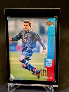 David Beckham 1997 Upper Deck The Squad Rookie England Manchester United - Picture 1 of 2