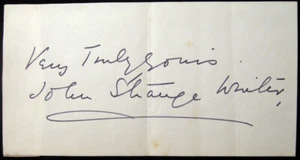 CIRCA 1890 AUTOGRAPH ENGLISH AUTHOR JOURNALIST JOHN STRANGE WINTER 1856 - 1911 - Picture 1 of 2