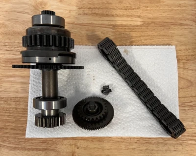 1977 HONDA CB550K Primary Shaft Starter Clutch Gear & Chain (Complete) - Image 1 of 4