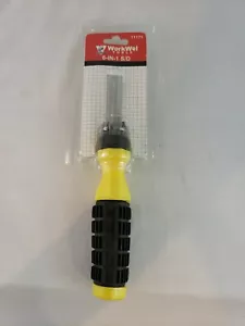Workwel 6-in-1 CUSHION GRIP Multi-Bit Screwdriver - Yellow - New & Free Shipping - Picture 1 of 4