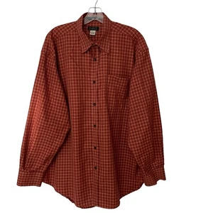 HAROLD POWELL Button Down Men's Orange Shirt Long Sleeve SZ/L - Picture 1 of 14