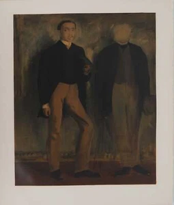 Edgar DEGAS : Deux hommes en pied, Lithographie - Picture 1 of 8