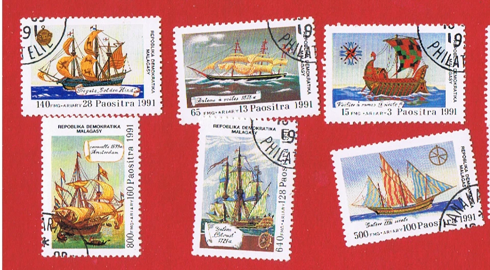 Malagasy #1014-1019  VF used  Ships  Free S/H - Image 1 of 1
