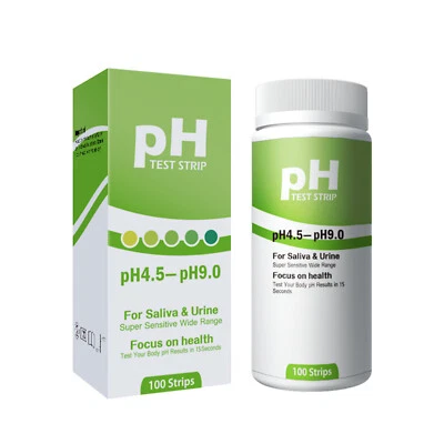 100 EWANTO pH-Teststreifen Indikator Speichel und Urintest 1x100 Pack TS-2