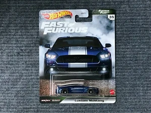 2021 Hot wheels Premium Fast & Furious Fleet F9 card Custom Mustang - Picture 1 of 1