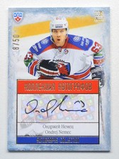2013-14 KHL Gold Collection Autograph #LEV-A08 Ondrej Nemec #/50
