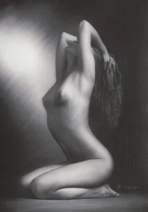 Brita Seifert - Midnight Blue 100x70 erótico desnudo impresión artística póster cartel imagen - Imagen 1 de 1