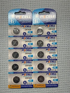 10 X CR1620 ( 1620 ) Lithium 3v Battery USA Free SHIP FRESH EXP 12 / 2029 - Picture 1 of 1