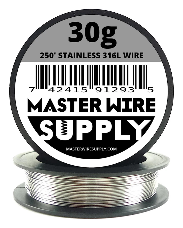 Electrical Wire Stainless Steel 316l 250' 30 Gauge Gift