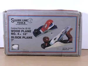 Avión Madera Línea Plateada Nº 4-10" y Plano Bloque 7" En Caja De Colección Excelente Estado - Imagen 1 de 18