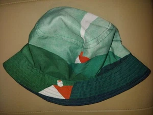 Yizi Store Bucket Fisherman Hat Green Farmhouse Countryside Graphic Cute! - Picture 1 of 7