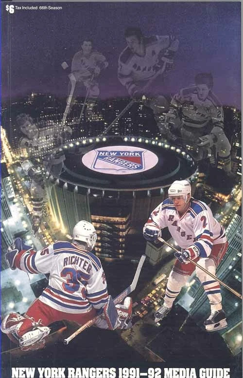 NEW YORK RANGERS MEDIA GUIDE 1991-92 - Image 1 of 1