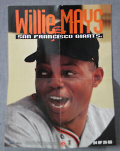 Willie Mays Giants 1998 Fleer Sports Illustrated Then & Now Great Shots  7" x 5"