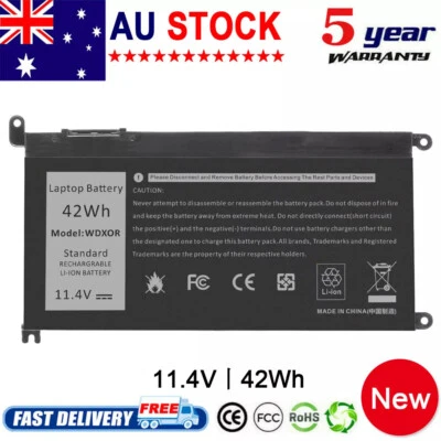 WDXOR Battery For Dell inspiron 13-5000 13-7000 15-5000 15-7000 17-5000 Series C - image 1 of 4