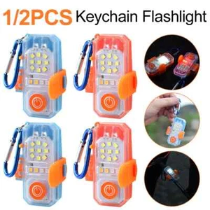 Waterproof EDC Keychain Flashlight - Rechargeable Mini Torch with Carabiner - Picture 1 of 9