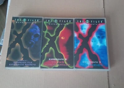 VHS Kassetten - The X Files, Akte X 3× VHS Top Zustand! - Sammlung in Spanisch! - Bild 1 von 3