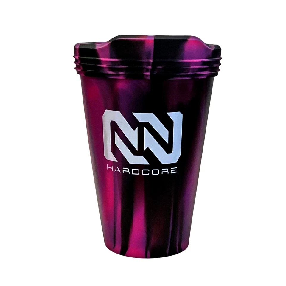 NOREAST'R | Pink and Black Swirl - Silicone Cup and Lid - Image 1 of 1