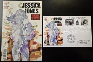 Jessica Jones (2016) #2 SIGNED by David Mack with Notarized Witness of Signature - Picture 1 of 7