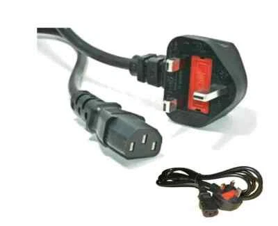 Kettle Lead 3M Metre UK Mains Power Plug to IEC C13 Cable Cord for PC Monitor TV - Image 1 of 4
