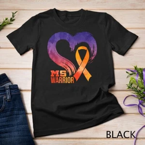 Camiseta unisex MS Warrior Corazón Esclerosis Múltiple Mes - Imagen 1 de 15