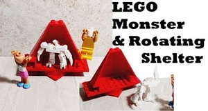 LEGO Monster RED CAVE Rotates Spins Spinning Cone Platform Creepy Bone Guy - Picture 1 of 2