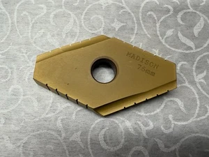 MADISON UTENSILI DA TAGLIO Duodex Vanga Inserti Indicizzabili 76mm T-15 HSS Serie V - Foto 1 di 5