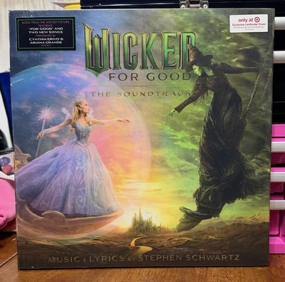 Wicked For Good Soundtrack TARGET Lenticular Cover Pink Green Color Vinyl 2LP LE - Image 1 of 4