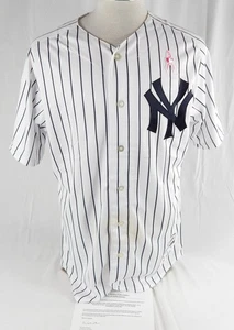 2018 New York Yankees Brett Gardner #11 Game Used White Jersey Mother Day 2 Hits - Bild 1 von 12