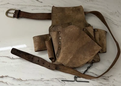 Sears Craftsman Tool Pouch Holder Top Grain Cowhide Vintage 37506 Drill Tape - Image 1 of 4