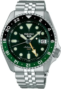 Unused SEIKO 5 Sports SBSC019 Green SKX Sports Style GMT Men's Watch in Box - Picture 1 of 6