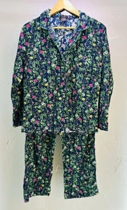 J. Crew Floral Cotton poplin long-sleeve pajama set winter garden floral Size S - Picture 1 of 8