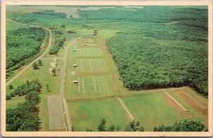 Postal de colección QUANTICO, Virginia "Vista aérea, rangos del FBI, base del Cuerpo de Marines" - Imagen 1 de 2