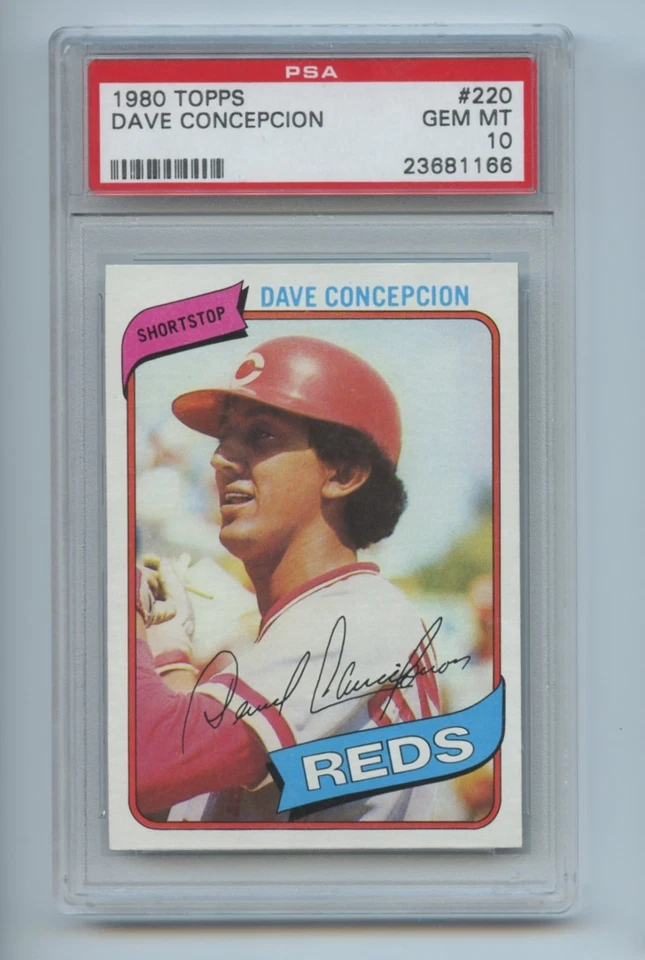1980 Topps #220 Dave Concepcion  PSA 10 GEM MINT  Reds - Image 1 of 1