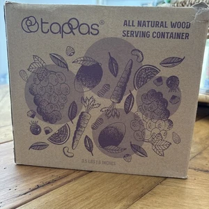 Allnatural Serving Container Tiered Tray Charcuterie Sphere Bamboo New In Box - Bild 1 von 3