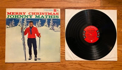 Johnny Mathis - Merry Christmas LP Columbia CL 1195 1958 1st Pressing Mono - Image 1 of 4