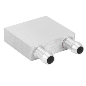 CPU Wasserkühlplatte Kühlkörper Aluminium CPU Wasserkühlblock Für♫ - Afbeelding 1 van 22